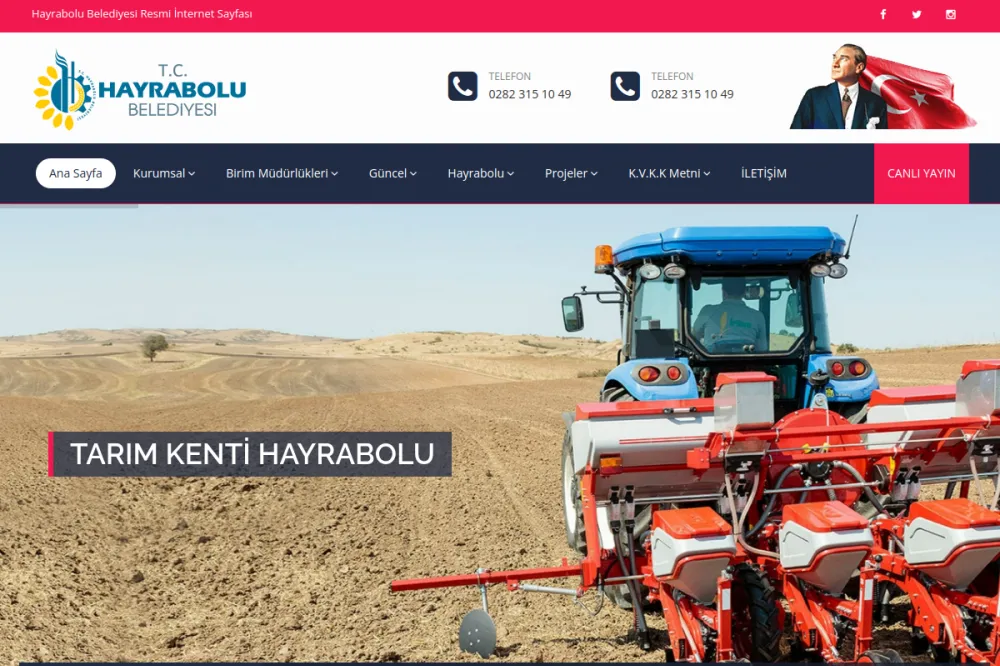 Hayrabolu Belediyesi - Resmi Web Sitesi