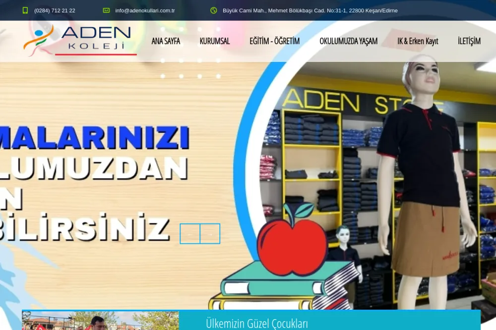 Keşan Aden Okulları | Özel Aden Koleji