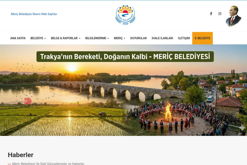 Meriç Belediyesi - Edirne Meriç Belediyesi Resmi Web Sitesi